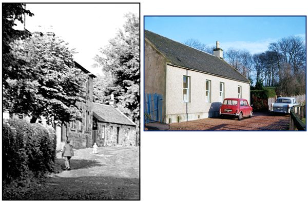 Two views of the Cottage on the Low Green