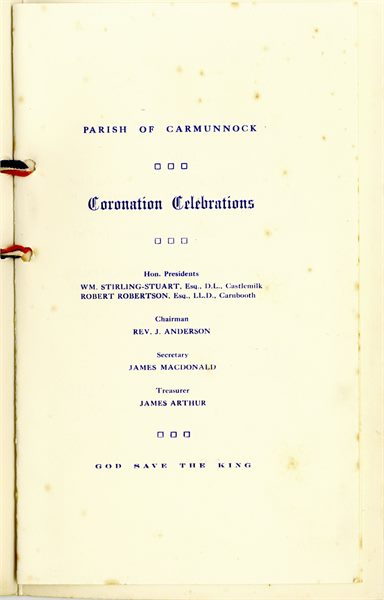 Coronation King George V1 1937 pg.1