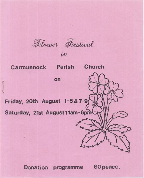 Flower Festival Carmunnock Church