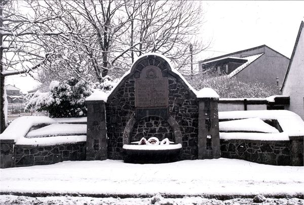 War Memorial in the snow