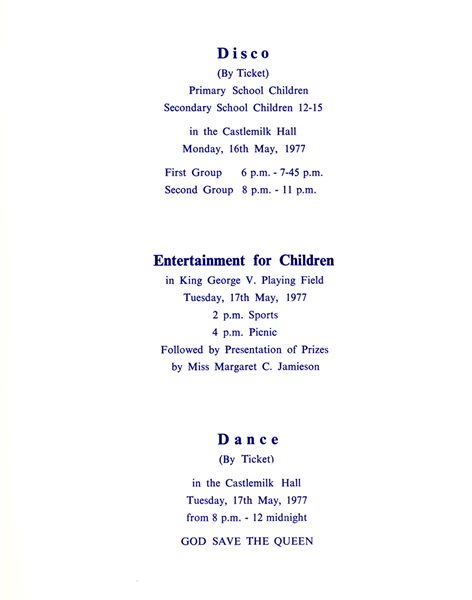 Queen Elizabeth Silver Jubilee 1977