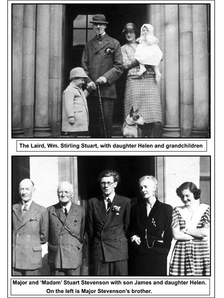 The Laird and family outside Castlemilk House