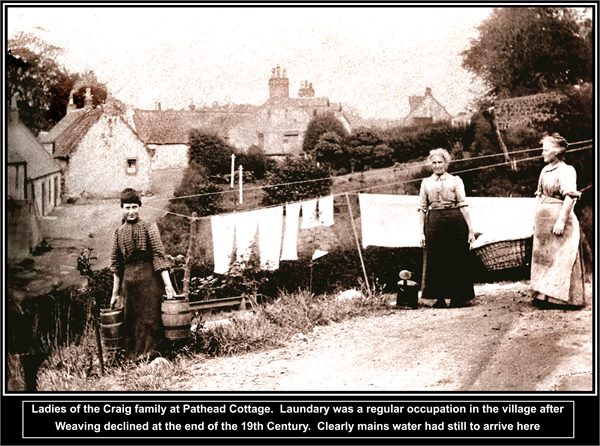 Washer Women at Pathhead Cottages.