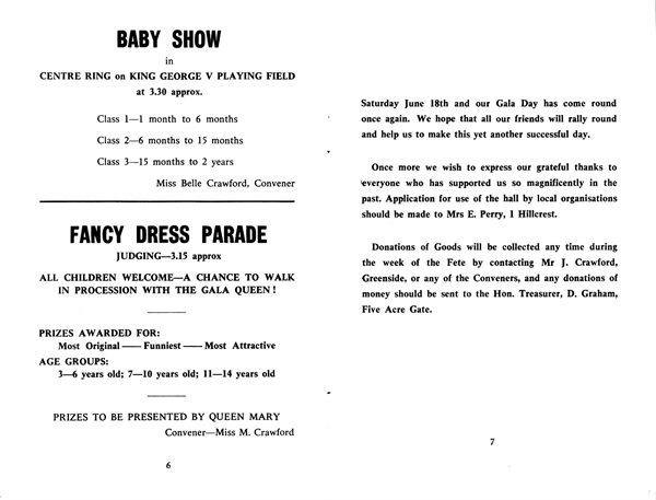British Legion Gala Day Sports Day and Fete 1966