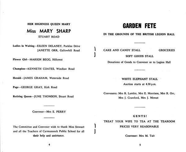 British Legion Gala Day Sports Day and Fete 1966