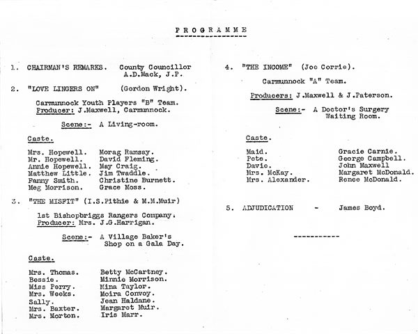 Drama Programme