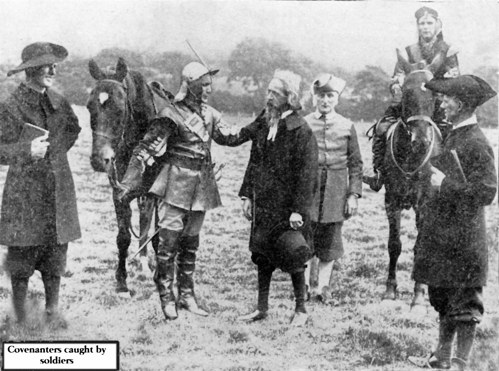 Covenanters caught by soldiers