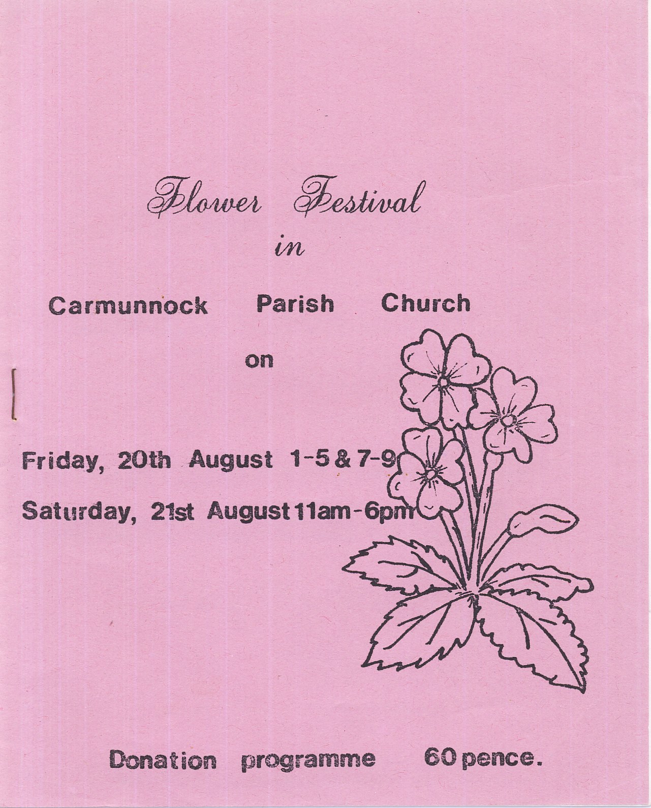 Flower Festival Carmunnock Church