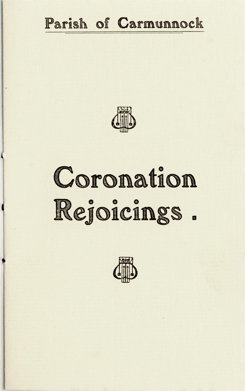 Coronation Rejoicings 1911 pg1