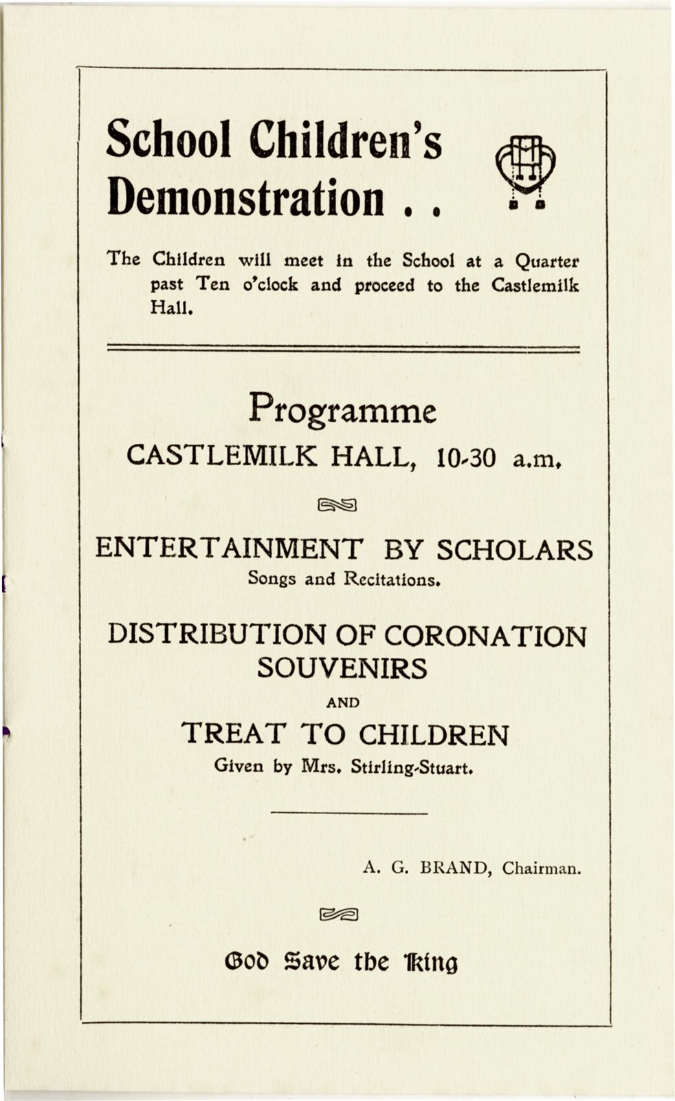 Coronation Rejoicings 1911 pg.2
