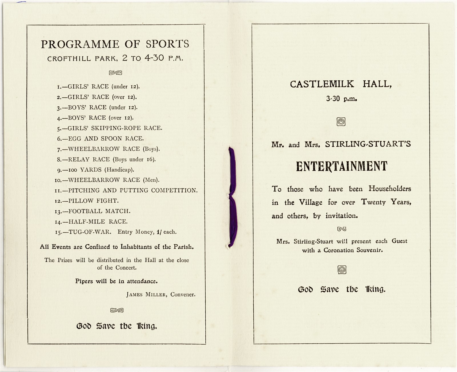 Coronation Rejoicings 1911 pgs 3 and 4