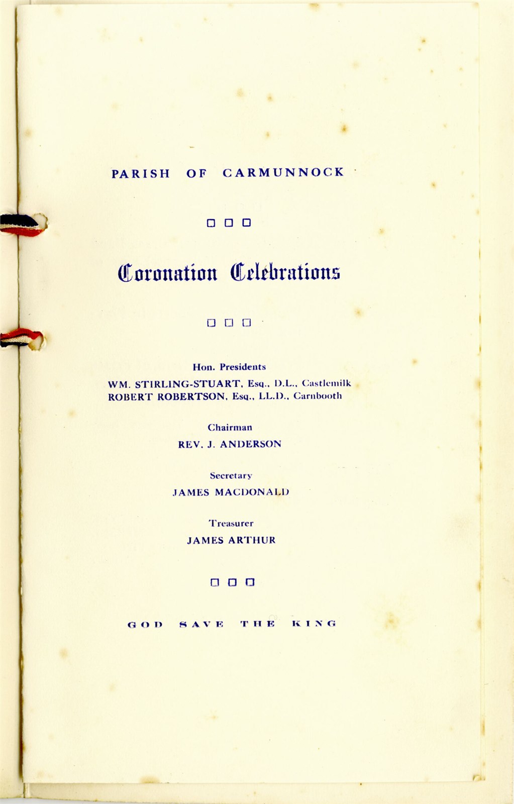 Coronation King George V1 1937 pg.1