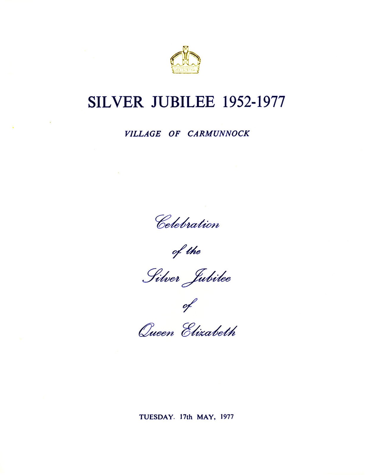 Queen Elizabeth Silver Jubilee 1977