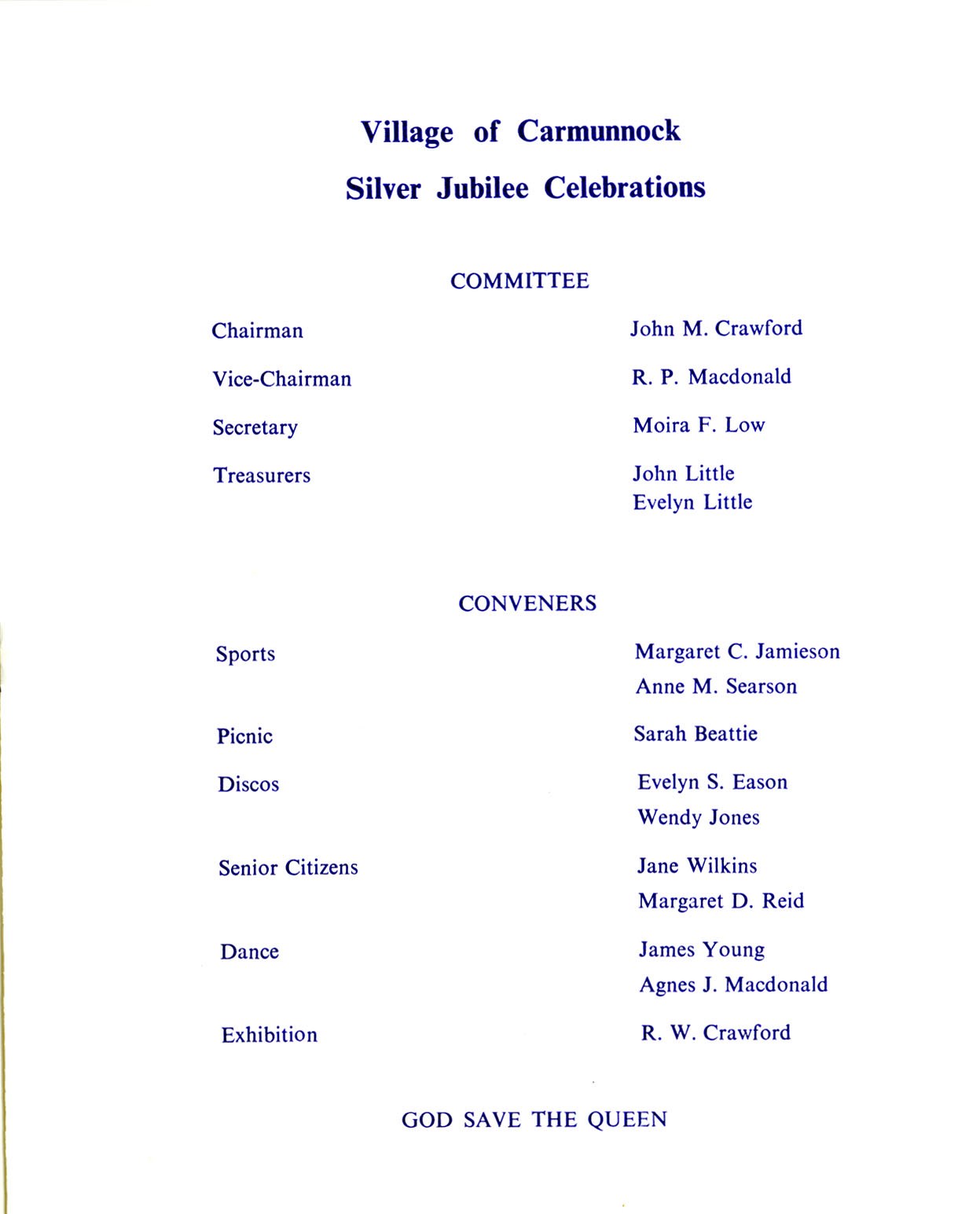 Queen Elizabeth Silver Jubilee 1977