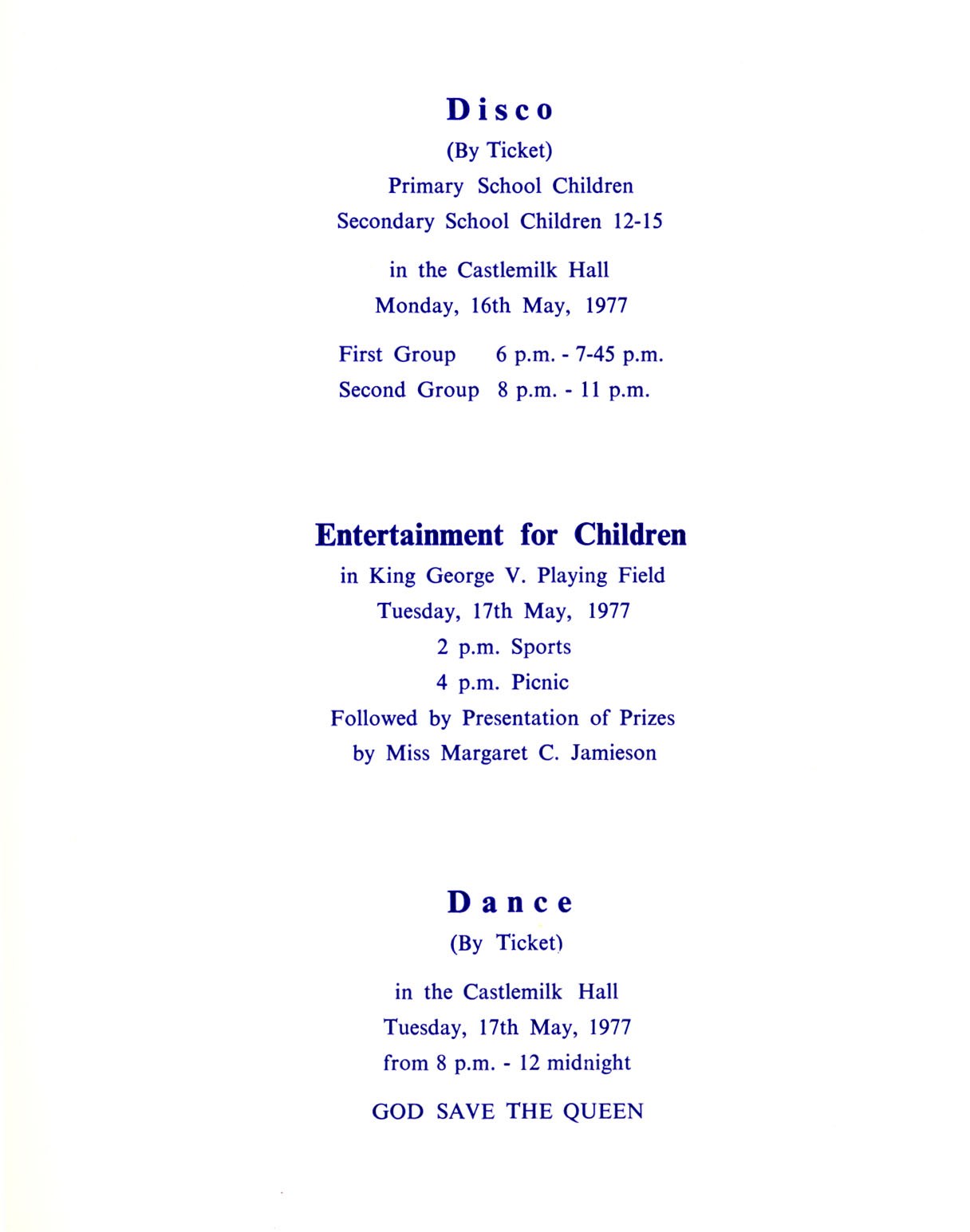 Queen Elizabeth Silver Jubilee 1977