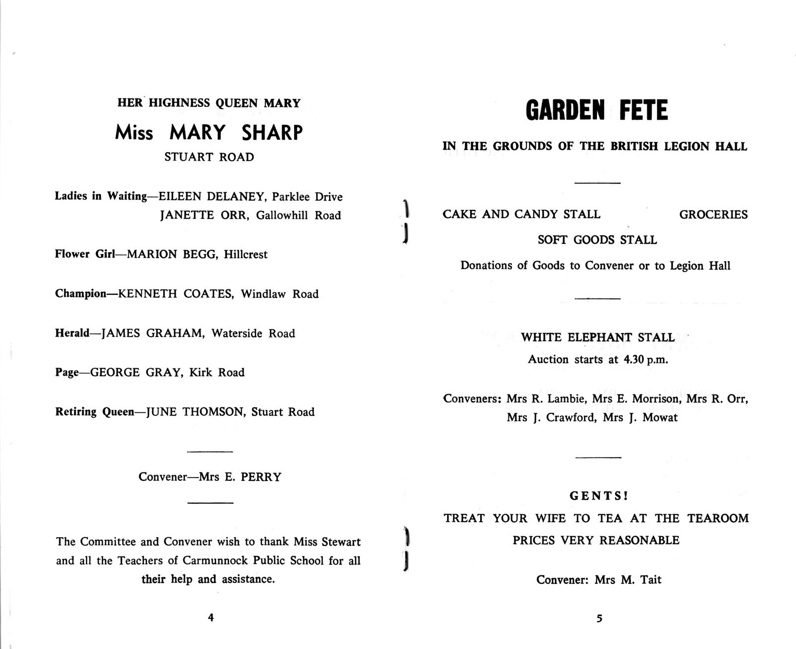 British Legion Gala Day Sports Day and Fete 1966