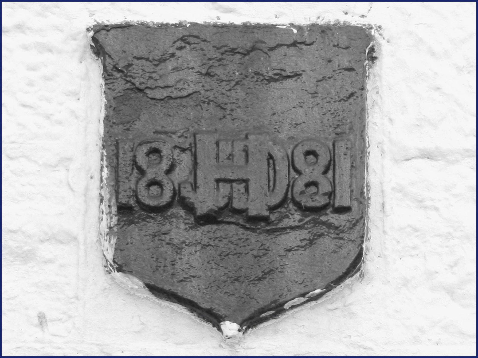 High Flat Farm 1881 sign