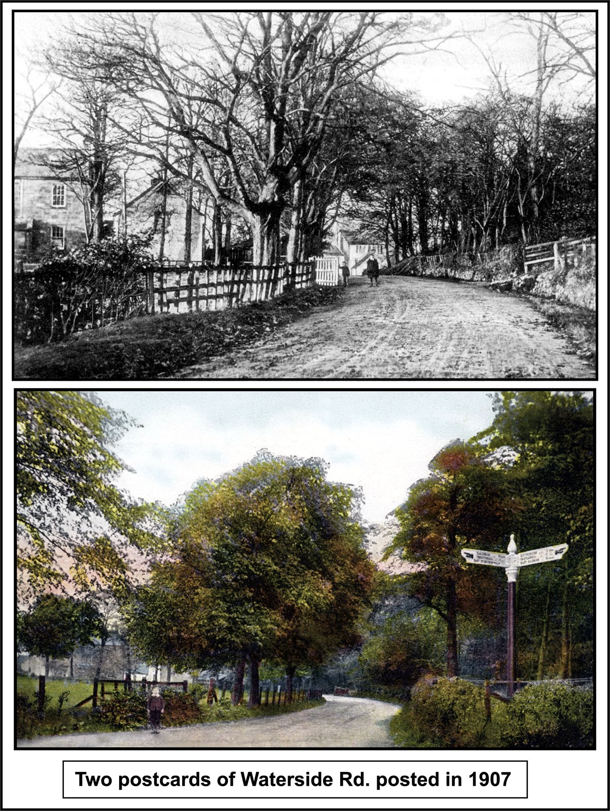 Two views of Waterside Rd.